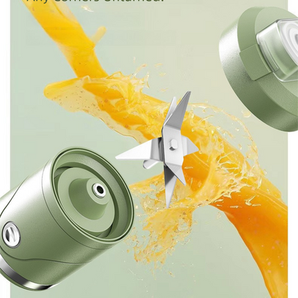 Black Portable Automatic Rechargeable Blender Wireless Juicer Mini Ice Crusher for Smoothies & Shakes.