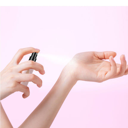 Pink 3 Pack Plush Perfume Atomiser Keychain - 5ml Portable Refillable Spray Bottle with Pom Pom Bag Charm.