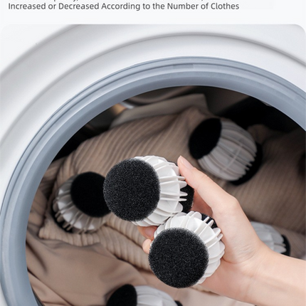 Magic Laundry Balls Set of 4 - Anti-Pilling Fuzzy Lint Remover for Washing Machine.