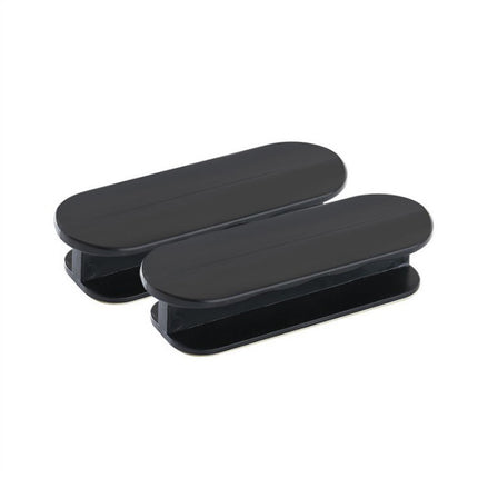 Black 10-Pack No-Drill Window Handle Cabinet Pulls - Adhesive Mounting for Easy Installation.