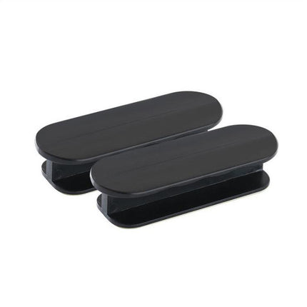 Black 10-Pack No-Drill Window Handle Cabinet Pulls - Adhesive Mounting for Easy Installation.
