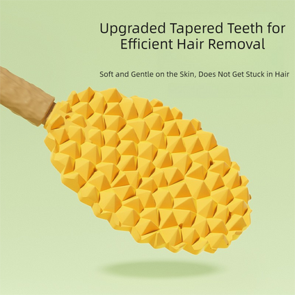 Green Pet Durian Massage Comb 2-Pack - Cat Deshedding Brush with Dual-Sided TPR Design for Soft Skin and Fur Cleaning.