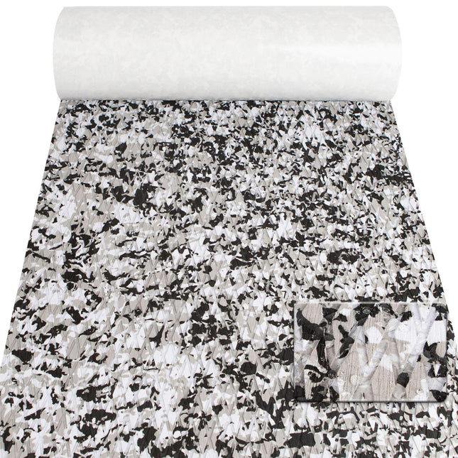 Snow Camouflage EVA Boat Deck Mat - Non-Slip, Waterproof Flooring for Yacht, Boat, and Outdoor Use(1200x300x5mm).