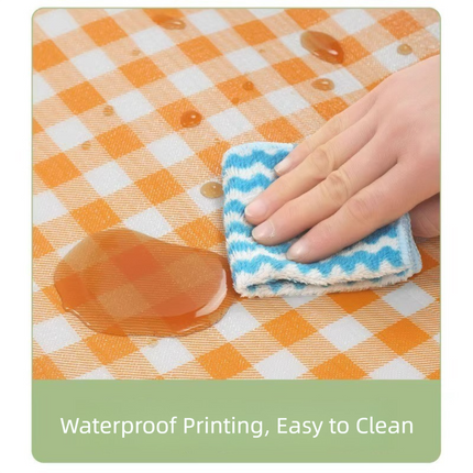 Yellow Lightweight Thickened Picnic Mat – Waterproof Outdoor Camping Ground Sheet for Hiking, Parks and Picnics(2*2M）.