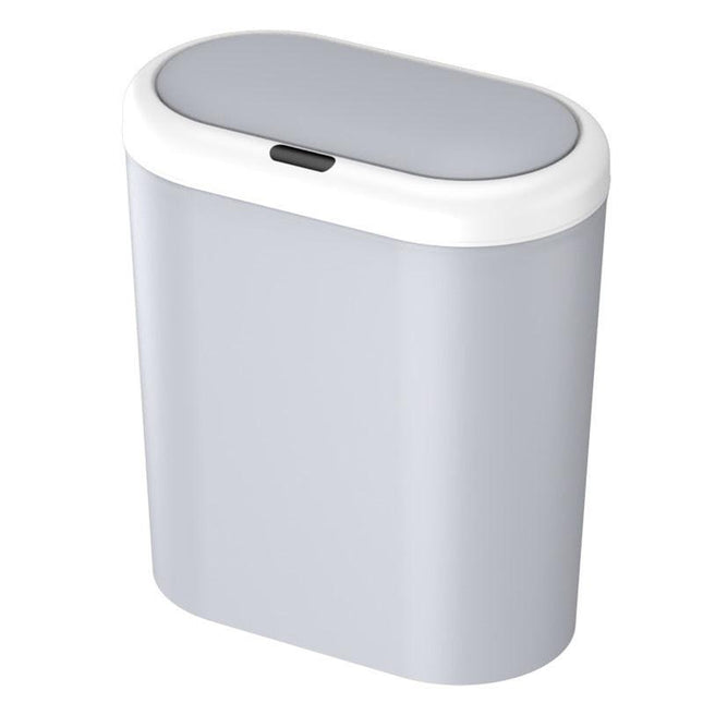 Grey Smart Sensor Trash Can – 15L Capacity, Compact Design for Home Use with Automatic Induction Opening(Three sensor modes).