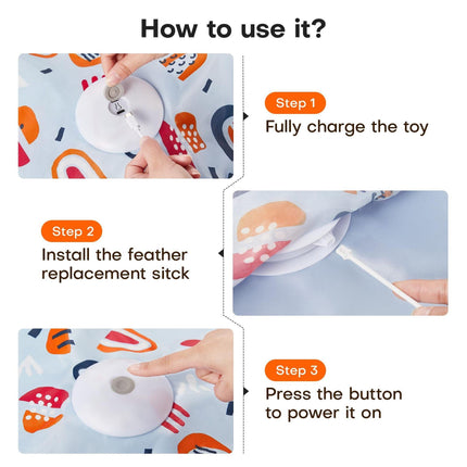 Yellow Interactive Cat Toys Rechargeable,Moving Concealed Feathers,Real Mouse Squeaky,Touch Activated Cat Kitten Toy Exercise Toys for Indoor Bored Adult Cats.