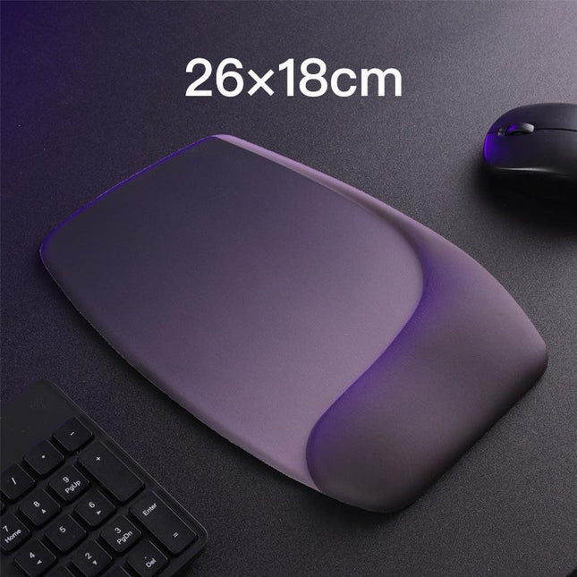 Purple Comfortable Memory Foam Wrist Rest Set – Ergonomic Mouse Pad & Keyboard Hand Support for Office and Home Use.