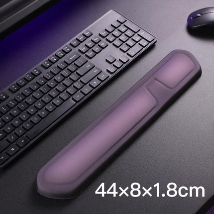 Purple Comfortable Memory Foam Wrist Rest Set – Ergonomic Mouse Pad & Keyboard Hand Support for Office and Home Use.
