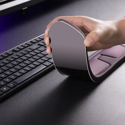 Purple Comfortable Memory Foam Wrist Rest Set – Ergonomic Mouse Pad & Keyboard Hand Support for Office and Home Use.