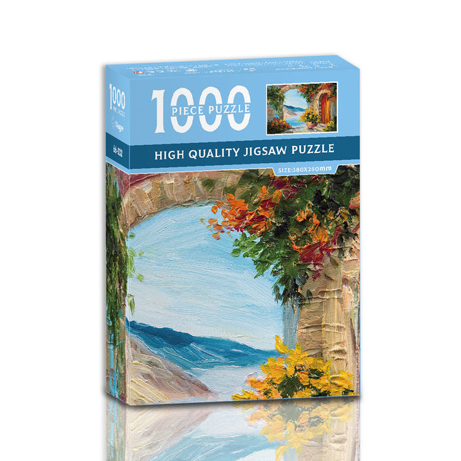 Seaside Garden 1000-Piece Jigsaw Puzzle – High-Quality Artistic Puzzle for Adults, Stress Relief & Mental Exercise（66-032）.