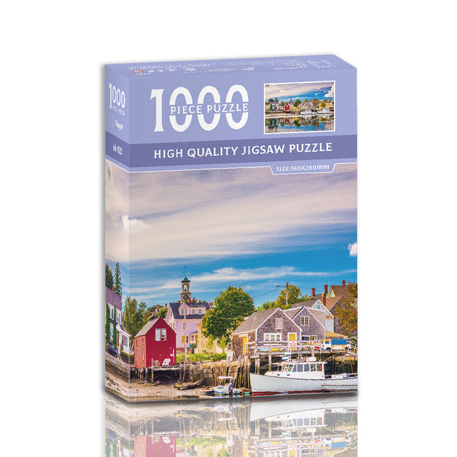 Fishermen's Home 1000-Piece Jigsaw Puzzle – High-Quality Artistic Puzzle for Adults, Stress Relief & Mental Exercise（66-033）.