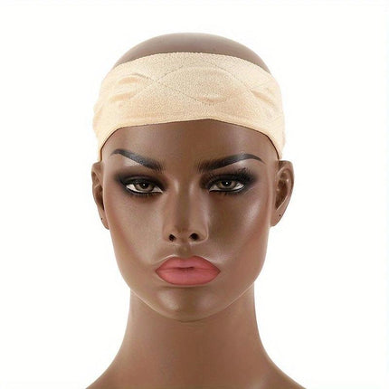 3-Pack Beige Velvet Wig Headband – Soft, Stretchy & Secure Lace Wig Band for Seamless Hairpiece Fit.