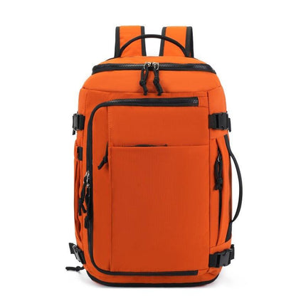 Orange Stylish & Spacious Backpack – Lightweight, Expandable Travel & Daily Use Rucksack (31×20×43cm).