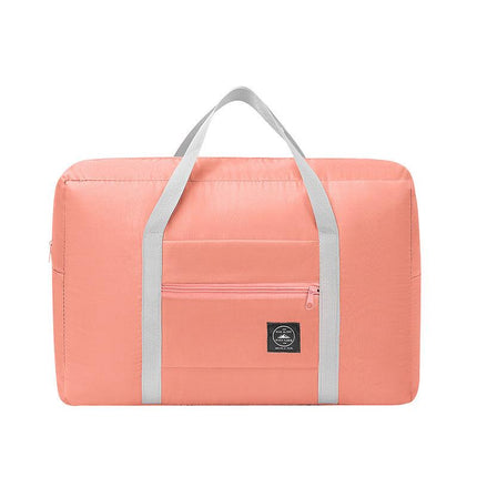 Pink Foldable Travel Duffel Bag – Lightweight, Waterproof Oxford Fabric Storage Bag for Short Trips, Moving(5-Piece Set).