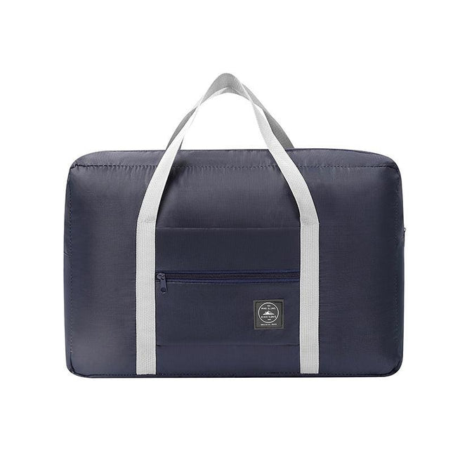 Dark Blue Foldable Travel Duffel Bag – Lightweight, Waterproof Oxford Fabric Storage Bag for Short Trips, Moving(5-Piece Set).