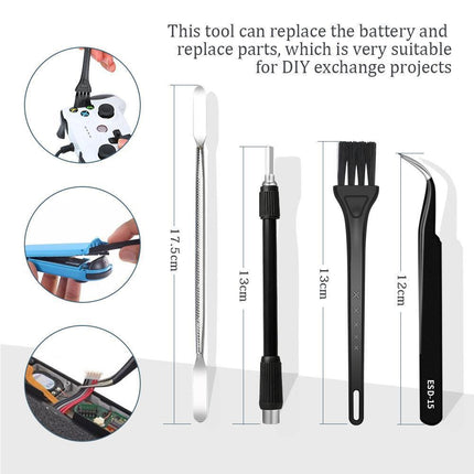 Professional 142-in-1 Precision Screwdriver Repair Tool Kit in Portable Oxford Bag(blue).
