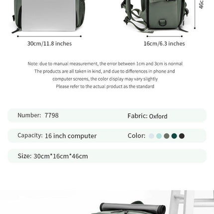 4-in-1 Convertible Travel Backpack & Briefcase - Large Capacity, 16" Laptop Compartment, USB Port(Dark Green).