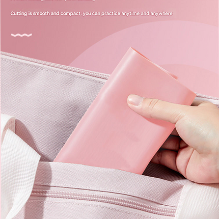 Pink Thickened 1.5m [45 lbs] Yoga & Fitness Resistance Stretch Bands (Set of 2) for Full-Body Workout & Flexibility Training.