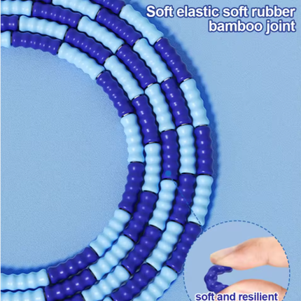 10 Pcs Purple Soft Beaded Jump Ropes, Tangle-Free Beaded Jump Rope - Adjustable Segmented Skipping Rope for Kids & Adults Fitness.