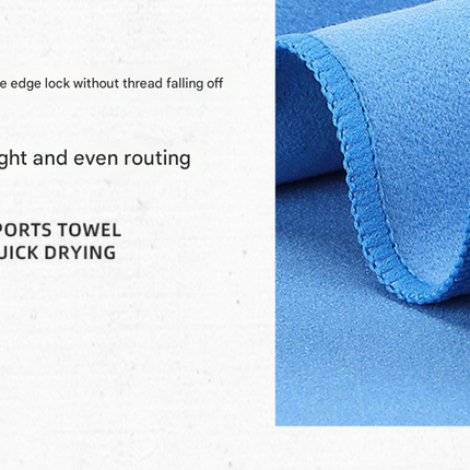 Navy Blue Extra Large Double-Sided Microfiber Beach Towel - Quick-Dry & Sand-Free with Snap Buckle (80 x 160cm).