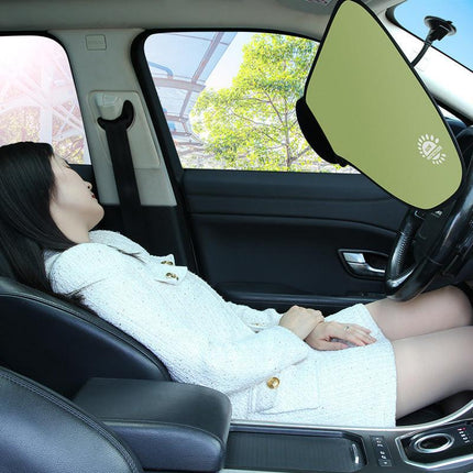 Universal Adjustable Car Window Sunshade - Flexible Arm with Suction Cup for Total Sun & Glare Protection.