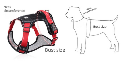 Blue S Adjustable No-Pull Dog Harness and Leash Set - Reflective & Padded Vest for Medium to Large Dogs.