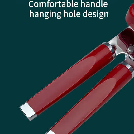 Blue (2-Pack) Heavy-Duty Manual Can Opener - Ergonomic 3-in-1 Tool with Stainless Steel Cutter & Bottle Opener.