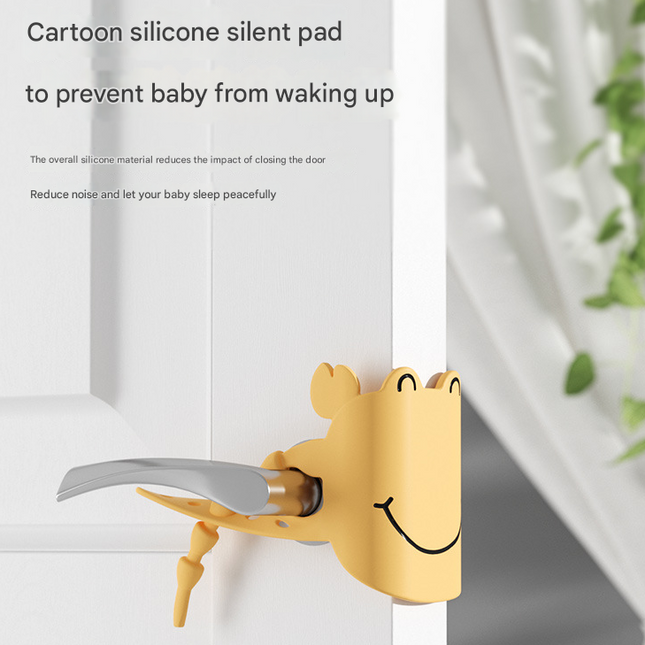 Grey (6-Pack) Cute Crab Door Slam Stopper Set- Silicone Anti-Pinch & Quiet Latch Guard.