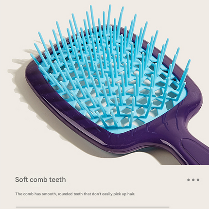 Green 8-Piece Detangling Hair Brush Set - Vented Wet/Dry Brushes for Smooth, Knot-Free Hair.