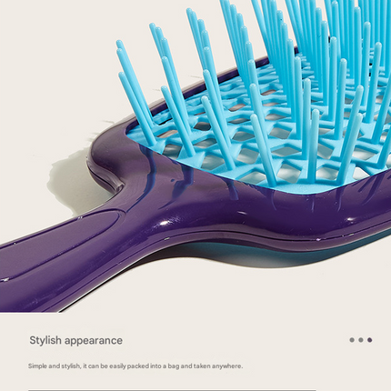 Green 8-Piece Detangling Hair Brush Set - Vented Wet/Dry Brushes for Smooth, Knot-Free Hair.