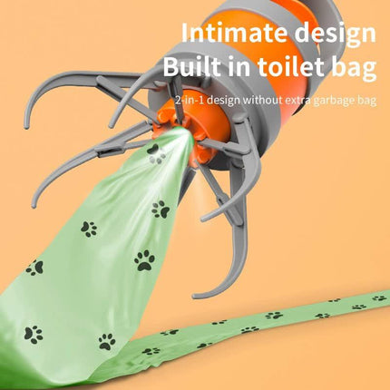Portable Pet Waste Scooper - Compact & Hygienic Poop Picker for Dogs & Cats On-the-Go.