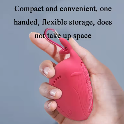 Yellow 2-PCS Smart Whale Silicone Case Quick-Dry Towel Set - Portable & Cooling for Gym & Travel.