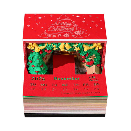 2026 Christmas Arch 3D Memo Pad - Creative Festive Gift & Desk Ornament.