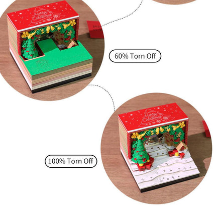 2026 Christmas Arch 3D Memo Pad - Creative Festive Gift & Desk Ornament.