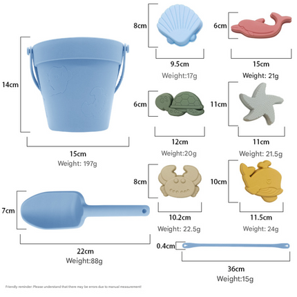 Silicone Beach Sand Shovel - Durable & Flexible Outdoor Play Tool.