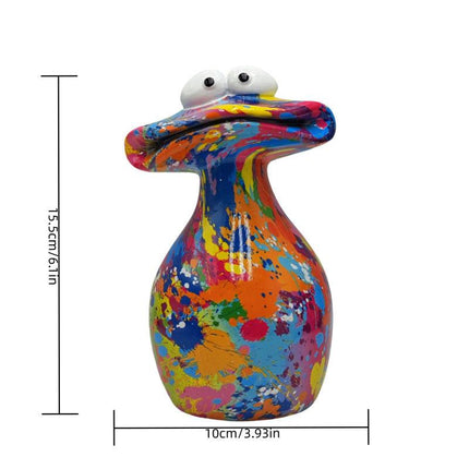 Water Transfer Print Frog Figurine - Wine Cabinet Decor, High-End Home Ornament, Gift for Family & Friends.
