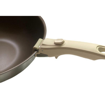 White Universal Detachable Pot Handle - Anti-Scald Handle Accessory for Milk Pots & Woks, General Purpose.
