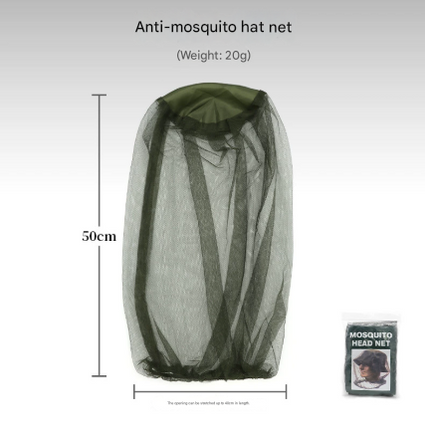 10-Piece Set: Outdoor Fishing & Night Fishing Mosquito Head Net - Insect Repellent Hat Mesh, Sun Protection, Breathable Bee Hat & Sun Visor for Men & Women.