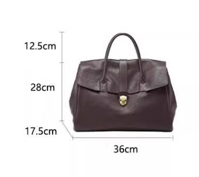 Sophisticated Ladies' Briefcase Tote Bag - High-End Business & Everyday Handbag (36x17.5x28 cm).