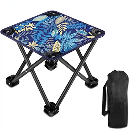 2-Pack Portable Outdoor Fishing Stool - Multi-Functional Leisure Chair for Camping, Art, Beach & More (28x28x24 cm).