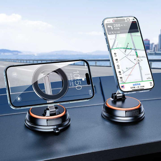 360 Degree Rotating Magnetic Phone Holder - Strong Suction and Stable Design.