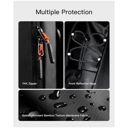 Black Modern Urban Sling Bag Crossbody Chest Pack with Quick Adjustable Strap Compact Daypack for Travel and Daily Commute.
