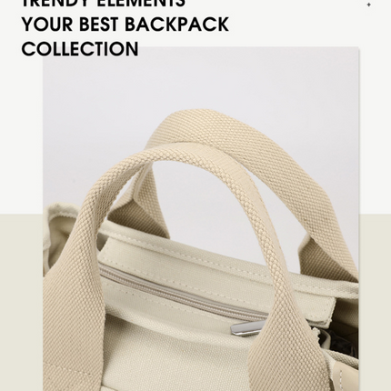 Grey Small Canvas Tote Bag Crossbody Lunch Handbag with Adjustable Strap Fits 9.7 Inch Tablet for Women Daily Work and Travel.
