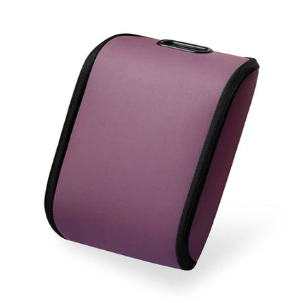 Purple Premium Car Shoe Storage Box PVC Leather Travel Sneaker Case Boot Organiser Compact Under Seat Holder for Drivers 35cm x 26cm.