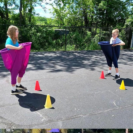 Green Granny Pants Yard Game for Kids - Durable Outdoor Tossing Activity with Ball and Pump - 60x80cm Fun Backyard Game for Australian Family BBQs.
