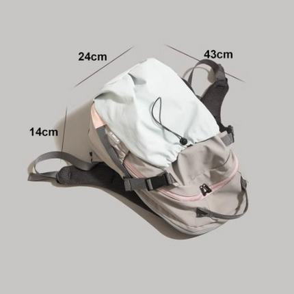 Green Minimalist Laptop Backpack Large Capacity 43cm for Men and Women - Unisex Casual School Bag for Uni and Work.