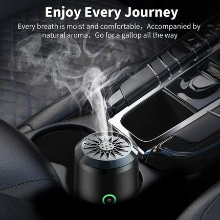 Portable Electric Oud Bukhoor Incense Burner with Speaker - USB Rechargeable Aroma Diffuser for Car and Home - Fits Australian Cup Holders - 98mm.