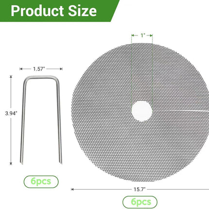 6 Pack Plant Pot Grids 15.7 Inch Flower Pot Soil Protector Cat Dog Pet Proof Cover for Australian Homes Indoor Outdoor Gardening Soil Guard.