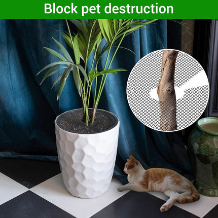6 Pack Plant Pot Grids 15.7 Inch Flower Pot Soil Protector Cat Dog Pet Proof Cover for Australian Homes Indoor Outdoor Gardening Soil Guard.