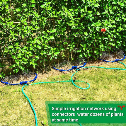 Adjustable Tree Ring Sprinkler for Deep Root Irrigation - 13 to 37 Inch Expandable Garden Watering Tool for Australian Trees and Orchards.